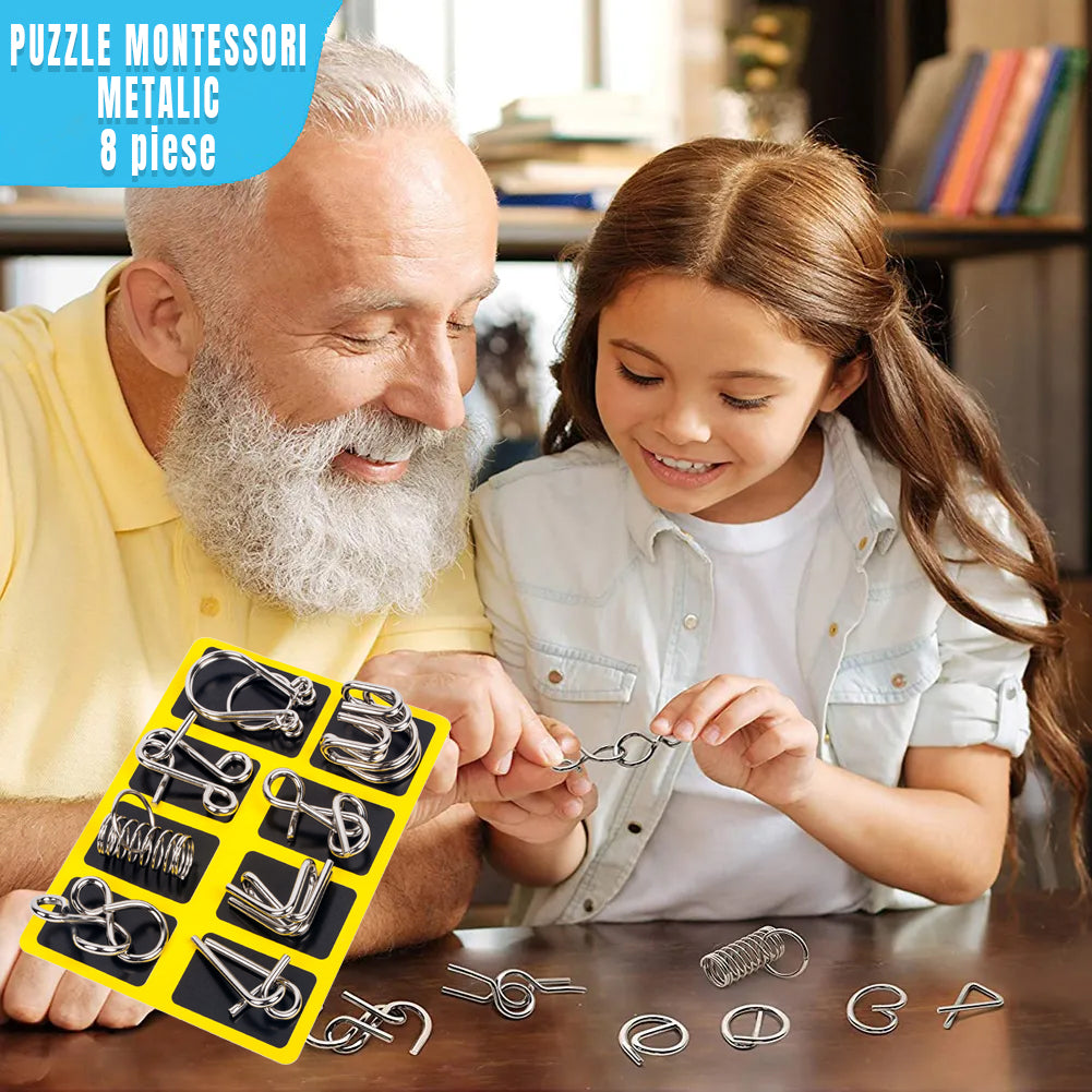 Puzzle Metalic Montessori (8 piese)